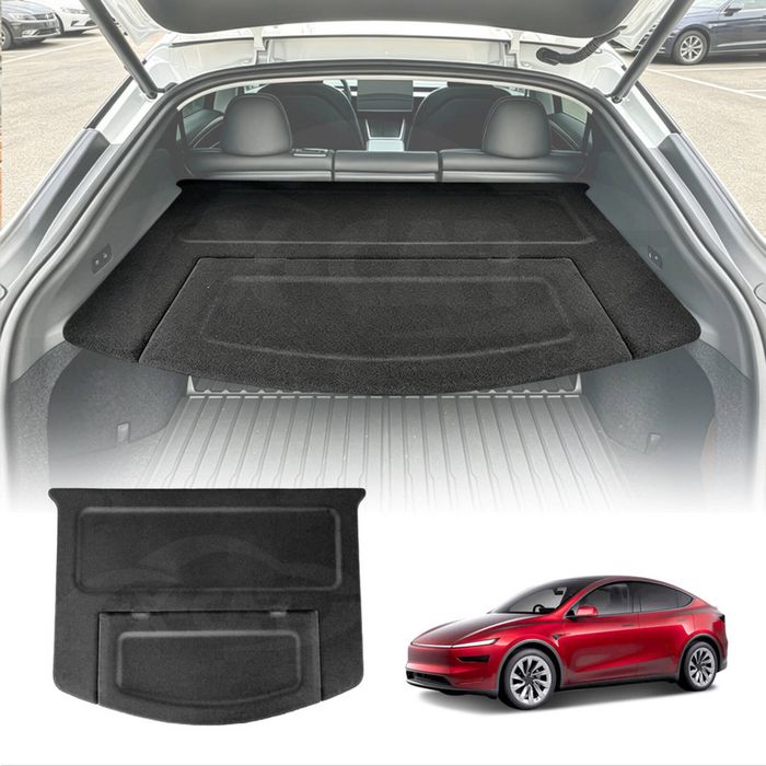 Car Trunk Shade for Tesla Model Y Juniper 2025-Onwards Rear Boot Cargo Luggage Cover Board