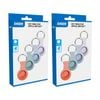 2x 4pc Laser Airtag Silicone Soft Pastel Protection W/ Keyring Multicolour