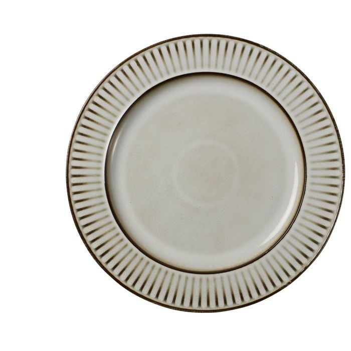 Casa Domani Durable Stoneware Leros Round Rim Platter Plate 32.5cm