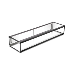 Exquisite One Tier Flat Glass Ambient Cake Display