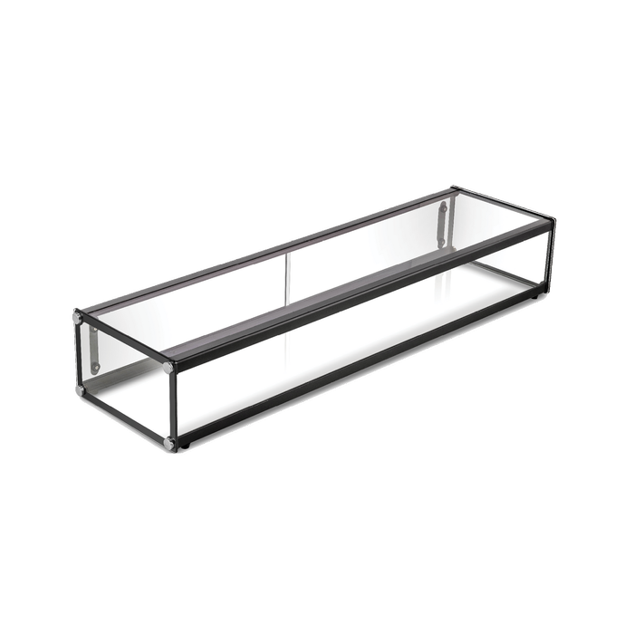 Exquisite One Tier Flat Glass Ambient Cake Display