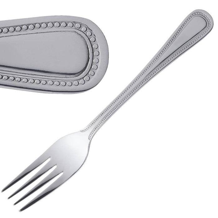 Olympia Table Fork Bead Cutlery 12 Pack Stainless Steel Commercial Grade