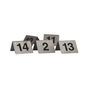 Trenton A-frame Stainless Steel Table Numbers - 71-80
