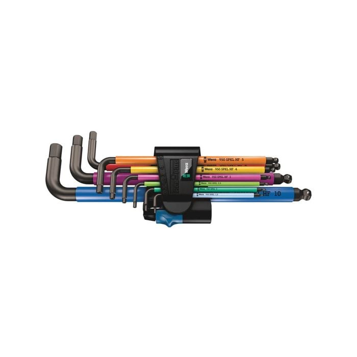 Wera Hex-Plus + Ball End Multicolour Metric 9 Piece L-Key Set
