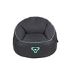 Laser Gaming Fabric Bean Bag with Headphone Strap and Side Pocket Black