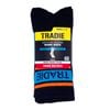 Tradie Men's Ribbed Cotton Crew Socks 6 Pack Size 11-13