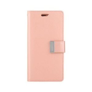 Goospery Rich Diary for iPhone 16 Pro Max - Rose Gold