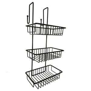 Barelli Black Over-Screen Bathroom Shower Caddy