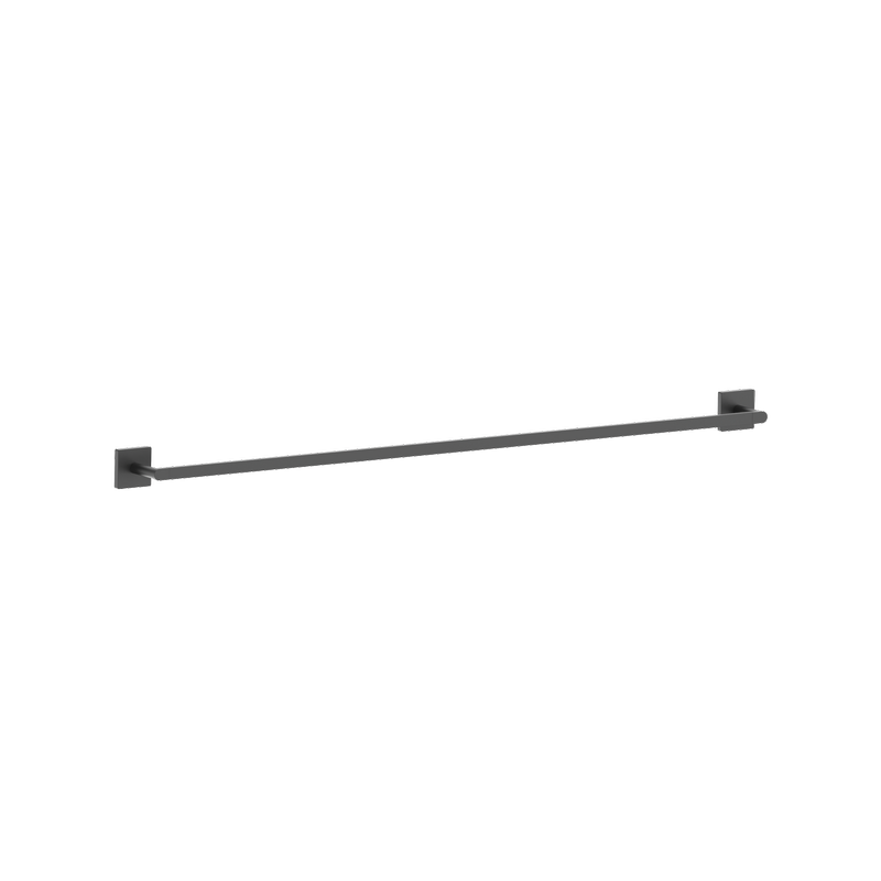 Single Towel Rail 935mm Matte Black Rococo