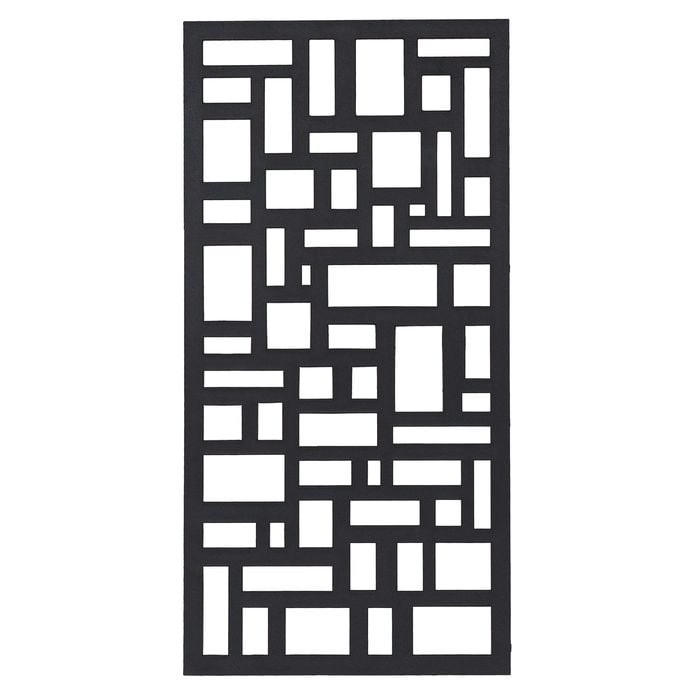 Matrix 1155 x 575mm Charcoal Cobblestones Wall Art