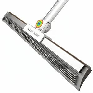 Double-Sided Floor Squeegee & Rubber Broom