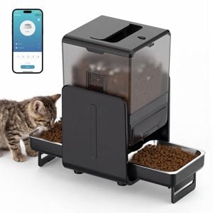 Advwin 5L Automatic Pet Feeder Smart Cat Feeder 2 Bowl