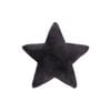Huxford Grove Sheepskin Star Cushion Decorative Pillow 45cm - Black