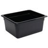 Vogue Gastronorm Pan Black Polycarbonate Gn 1/2 150mm Food Storage Container