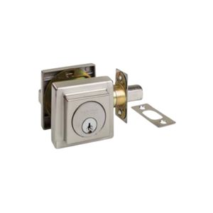 Zanda 63mm Black Matt JMA Square Slimline Deadbolt