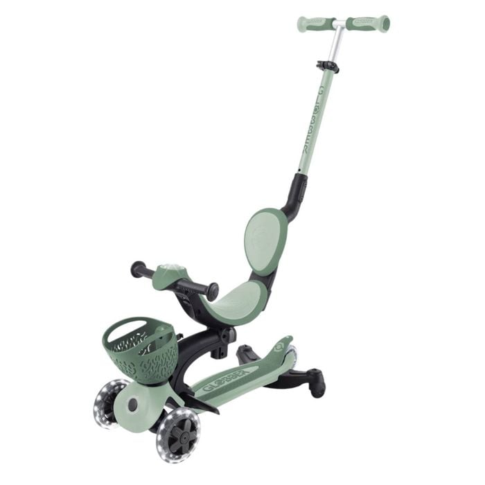 Globber Go Up Baby Lights 360 - Sage/olive