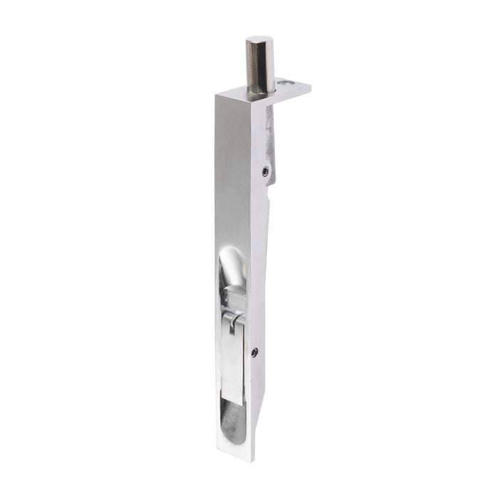 Lane 150mm Brushed Satin Chrome Flush Bolt