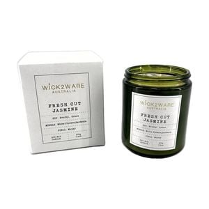 More Than Party Green Soy Candle Home Fragrance Fresh Cut Jasmine 210g