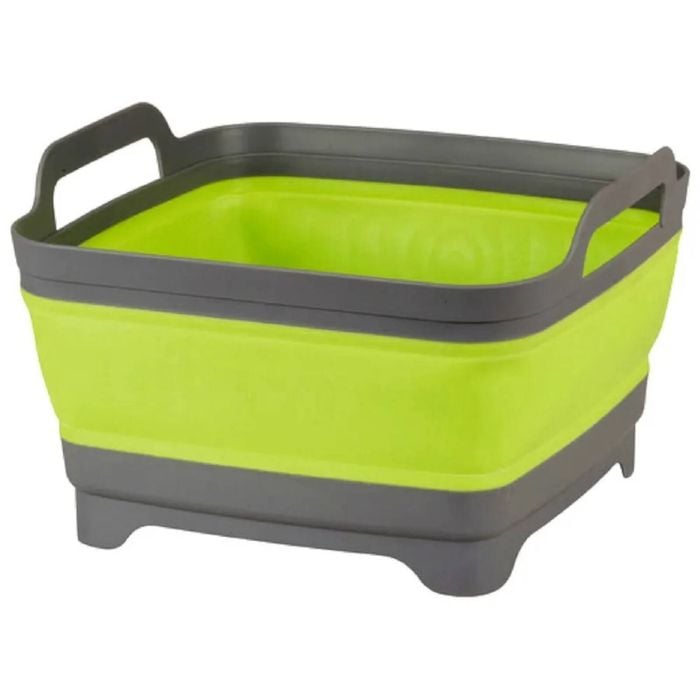 Collapsible Silicone Sink with Plug, Drain for Caravan, Camping, Pop Up Wash Tub