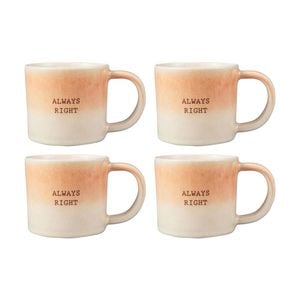 4pk Maxwell & Williams The Mug Club Quotes Mug Always Right - 350ml