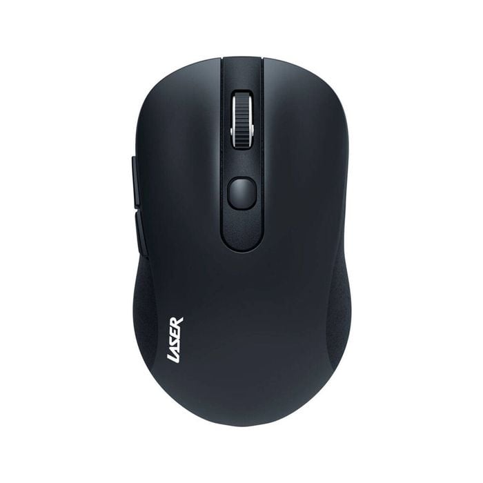 Laser Ergonomic Wireless USB Mouse for PC Laptop Desktop Mac Windows Black