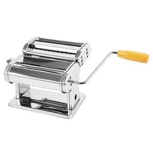 Vogue Manual Pasta Machine & Ravioli Cutter Combo Chrome Plated Stainless Steel 146x205x205mm Commercial Kitchen Food Prep Maker