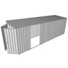 Build-a-Shed 1.5 x 6 x 2m Skillion Double Sliding Side Door Shed - Zinc