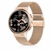 Smart Watch For Women Mesh Gold Bluetooth Call Waterproof Sports Fitness Tracker Voice Assistant