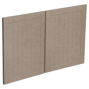 Kaboodle 900mm Raw Board Country Rangehood Doors - 2 Pack