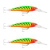 3x Rapala 11cm Saltwater X Rap Deep Hardbody Fishing Lures - Orange Head FT