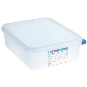 Araven Gastronorm Containers With Lids Polypropylene 1/2 Gn 100mm 4 Pack Food Storage Commercial Kitchen Storage