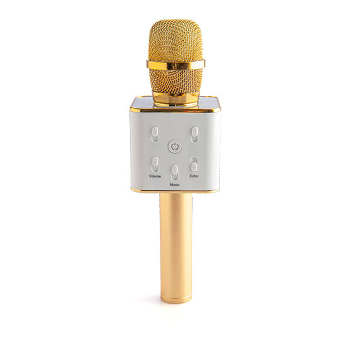 Art + Tech Wireless Bluetooth Karaoke Microphone Rechargeable Gold ...
