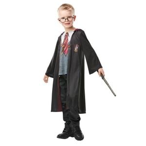 Kids Gryffindor Photoreal Robe Halloween Costume with Printed Sweater and Tie, 6-PLUS
