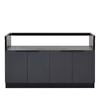 AlfrescoPlus 1530mm Cadet Grey BBQ Module and Air Frame