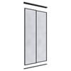 Lugna 2400 x 1200mm Black Mirror Wardrobe Double Sliding Doors