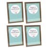 4PK Unigift Aspect MDF/Glass A3 Picture Frame - Assorted
