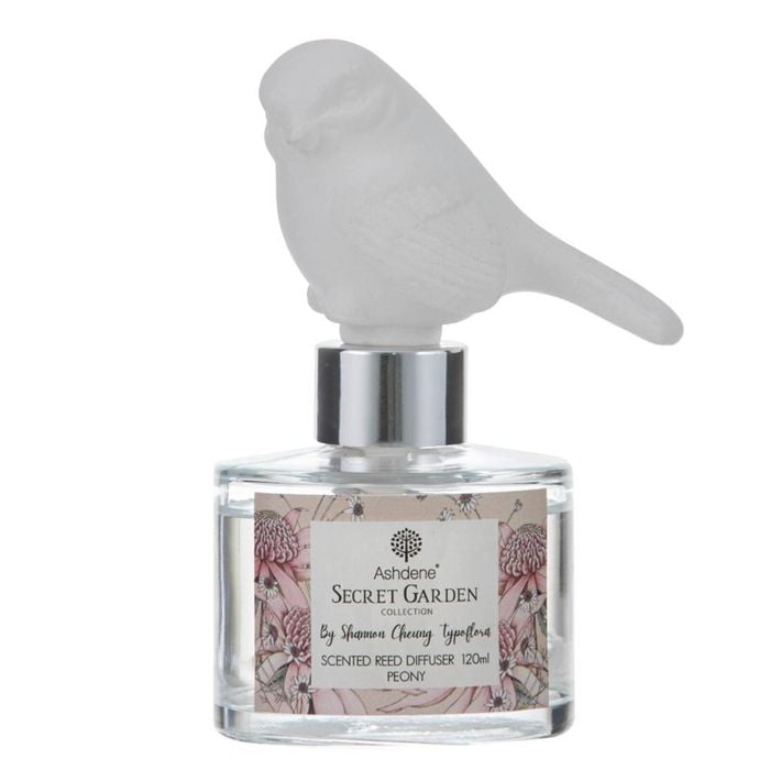 Ashdene Secret Garden Bird Diffuser 120ml - Peony