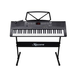 Karrera 61-key Electronic Piano Keyboard 75cm With Stand - Black