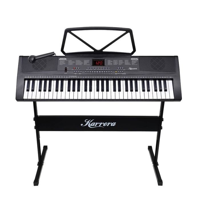Karrera 61-key Electronic Piano Keyboard 75cm With Stand - Black