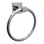 Barelli Piazza Single Towel Ring - Chrome