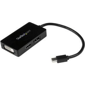 Startech.com Travel A/v Adapter - 3-in-1 Mini Displayport To Displayport Dvi Or Hdmi Converter
