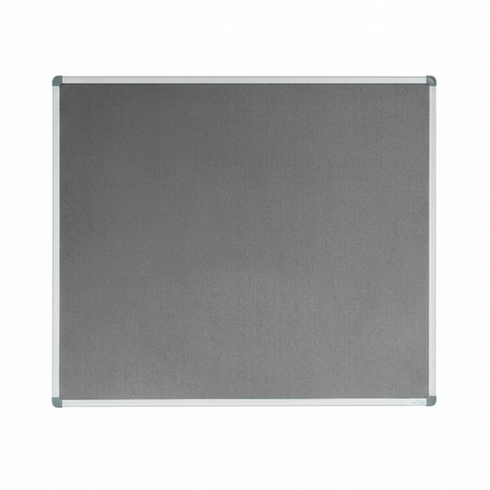 Corporate Felt Pinboard Aluminium Frame 1200x1200mm Grey