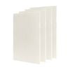 4x Fibreglass Acoustic Room Treatment Sound Panels 1200x600x50mm 2.9sqm White