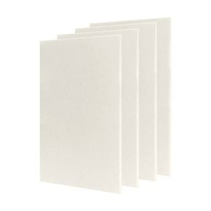 4x Fibreglass Acoustic Room Treatment Sound Panels 1200x600x50mm 2.9sqm White