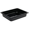 Vogue Gastronorm Container Black Polycarbonate Gn 1/2 65mm 3.8l Food Storage Tray