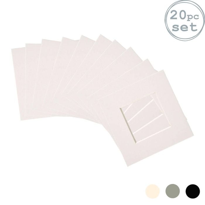20x Picture Photo Mounts - To Fit Frame Size 4 X 4" For Image Size 2 X 2"