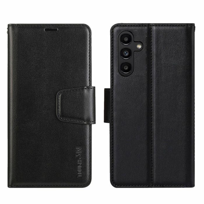 Tough On for Samsung Galaxy A35 5G Case Wallet Leather Cover Black