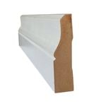 Hume 92 x 18mm 5.4m Moulding White MDF Primed Lambs Tongue