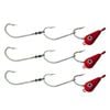 3x 40g TT Lures Bait Trolling Size 7/0 Tarpon Hooks Mackeral Rig - Pink