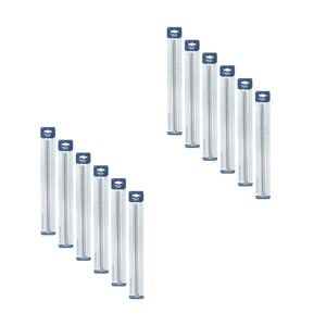 12pk Malli Aluminium/plastic Knitting Needles Yarn Crafting Tool 5mmx35cm Grey